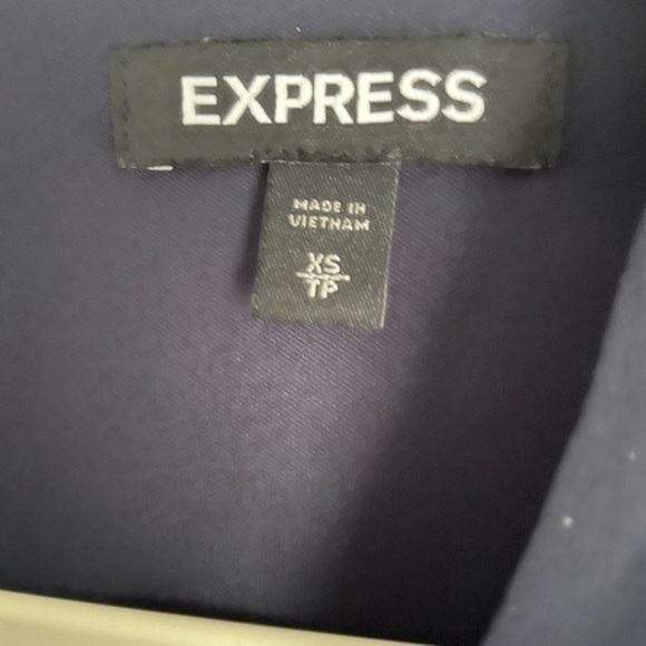 Express Navy Blue A-line Dress Size XS - Picture 14 of 16